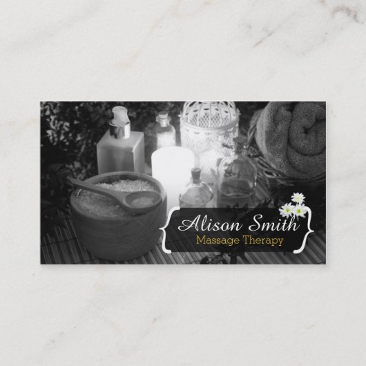 Massage Therapy / Spa / Health Visitekaartje (Voorkant)