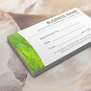 Massage Therapy Spring Green Spa Appointment Afsprakenkaartje