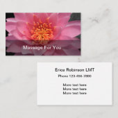 Massage Visitekaartjes Sjabloon (Voorkant / Achterkant)