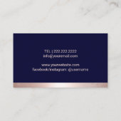 Massage voetwortel Podiatrist Roos Gold Border Nav Visitekaartje (Achterkant)