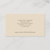 Massage Yoga Mehndi Carte de visite Henné (Dos)