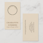 Massage Yoga Mehndi Carte de visite Henné (Devant / Derrière)