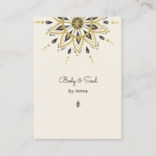 Massage Yoga moderne Carte de visite de bien-être