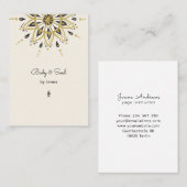 Massage Yoga moderne Carte de visite de bien-être (Devant / Derrière)