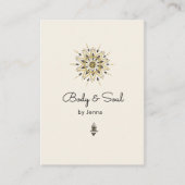 Massage Yoga moderne Wellness QR Code Carte de vis (Devant)