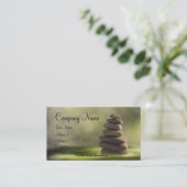 Massage,Zen,Spa,Wellness Visitenkarten Visitekaartje (Staand voorkant)