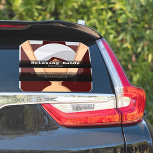 Massagebedrijf voor autoadvertenties sticker