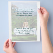 Massagefoto buitenshuis flyer (Hand)