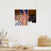 Massagehanden op poster (Keuken)