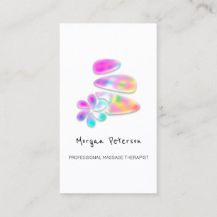 Massagepa Wellness Reflexology Logo Unicorn Pink Afsprakenkaartje