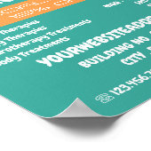 Massagepictogrammen, Massagetherapie, Massagesalon Poster (Hoek)