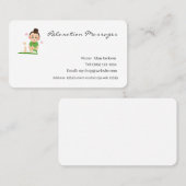 Massages de détente cartes de visite (Devant / Derrière)