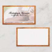 Massagesessie | Houtsim Visitekaartje (Voorkant / Achterkant)