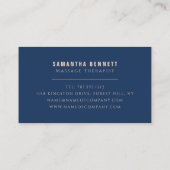 Massagetabellen, massagetherapeut visitekaartje (Achterkant)