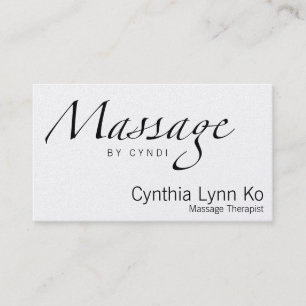 Massagetekst Visitekaartje