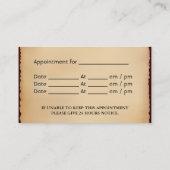 massagetherapeut Benoeming Afsprakenkaartje (Achterkant)