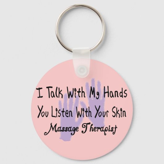 Massagetherapeut Gifts-Hands Design Sleutelhanger (Voorkant)