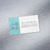 massagetherapeut | Holistische acupunctuur Magnetisch Visitekaartje (Voorbeeld)