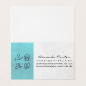 massagetherapeut | Holistische acupunctuur Visitekaartjes (Buitenkant ongevouwen)