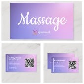 Massagetherapeut Holistische Wellness QR-code Visitekaartje