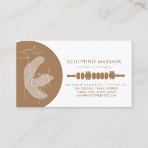 Massagetherapeut Hout Therapie Boetseren Visitekaartje