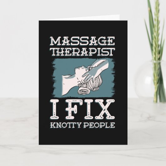 Massagetherapeut I Fix Knoopachtige Mensen Kaart (Voorkant)