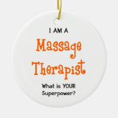 massagetherapeut keramisch ornament (Voorkant)