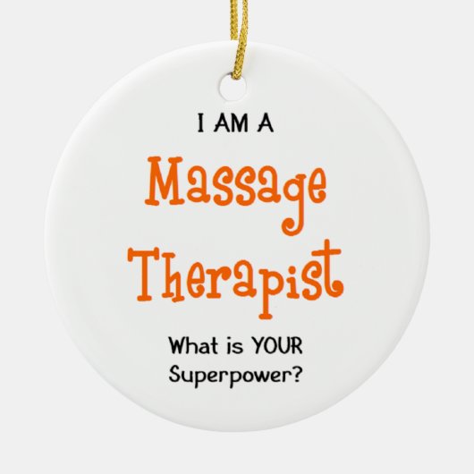 massagetherapeut keramisch ornament (Voorkant)