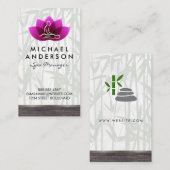 Massagetherapeut | Lotus Flower Spa Visitekaartje (Voorkant / Achterkant)