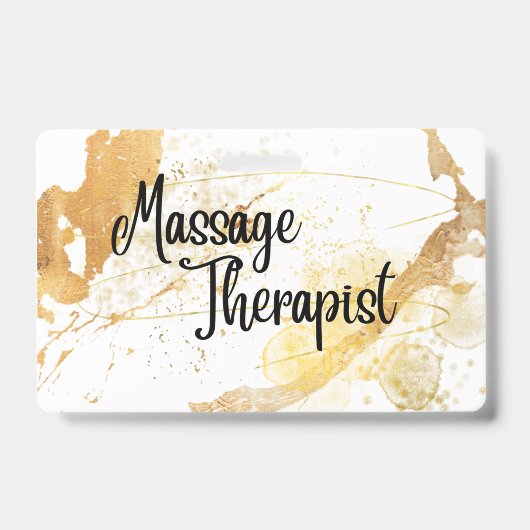 Massagetherapeut Naambadge Badge (Voorzijde)