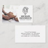 massagetherapeut | ontspannende spa visitekaartje (Voorkant / Achterkant)