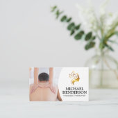 massagetherapeut | Salon Logo Visitekaartje (Staand voorkant)