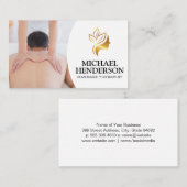 massagetherapeut | Salon Logo Visitekaartje (Voorkant / Achterkant)