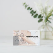 Massagetherapeut Sessie | Holistische Genezing Visitekaartje (Staand voorkant)