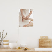 Massagetherapeut voetmassage 2 poster (Keuken)
