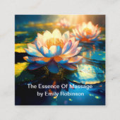 Massagetherapeut Zen Afspraakkaarten Vierkante Visitekaartje (Voorkant)