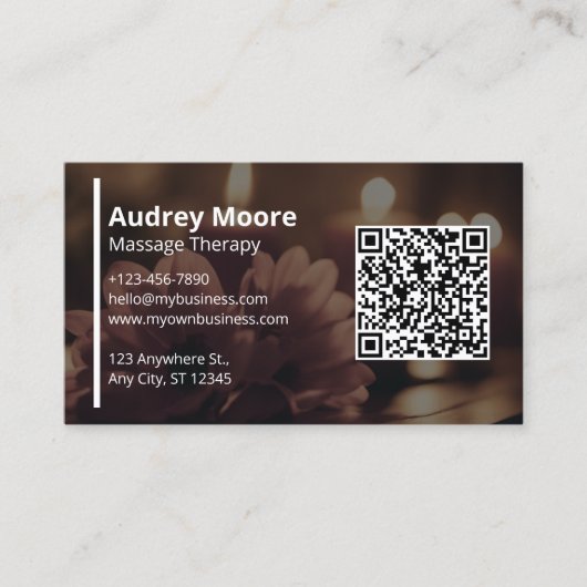 Massagetherapeuten Massagetherapie Reiki Visitekaartje (Voorkant)