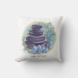Massagetherapeutische Salon Spa Stylist Zen Stenen Kussen
