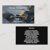 Massagetherapie #2 visitekaartje (Voorkant / Achterkant)