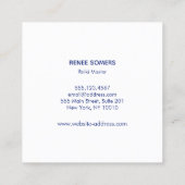 Massagetherapie Boho Healing Handen Wellness Vierkante Visitekaartje (Achterkant)