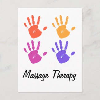 Massagetherapie briefkaart