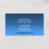 Massagetherapie Chiropractor Elegant Blue Visitekaartje (Achterkant)