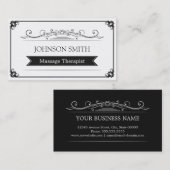 Massagetherapie - Classy  Lijst Visitekaartje (Voorkant / Achterkant)