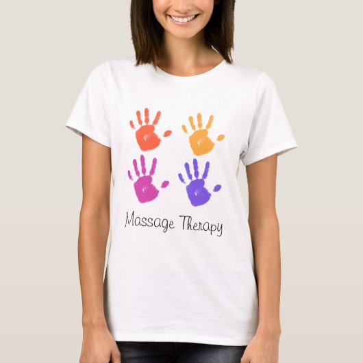 Massagetherapie dames shirt (Voorkant)