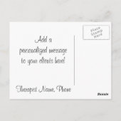 Massagetherapie Dank u Briefkaart (Achterkant)