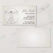 Massagetherapie Davinci Human Body Visitekaartje (Voorkant / Achterkant)