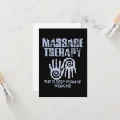 Massagetherapie de oudste kaart (Voorkant / Achterkant in situ)
