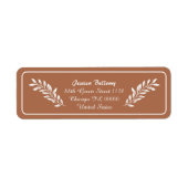 Massagetherapie Etiket (Voorkant)