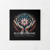 Massagetherapie Genezende Handen Energie Spa Trifo Drieluik Kaart (Cover)