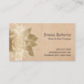  massagetherapie Gold Lotus Visitekaartje (Voorkant)